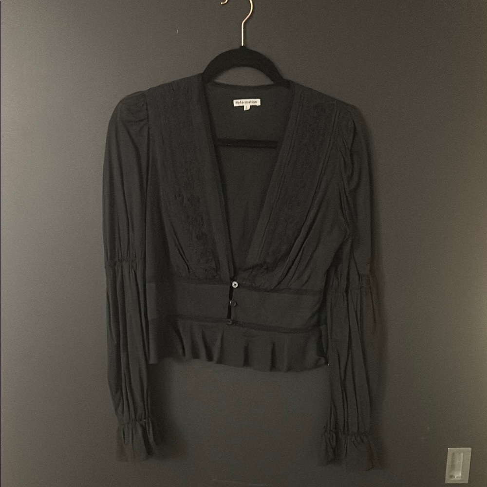 Elegant Black Women's Top